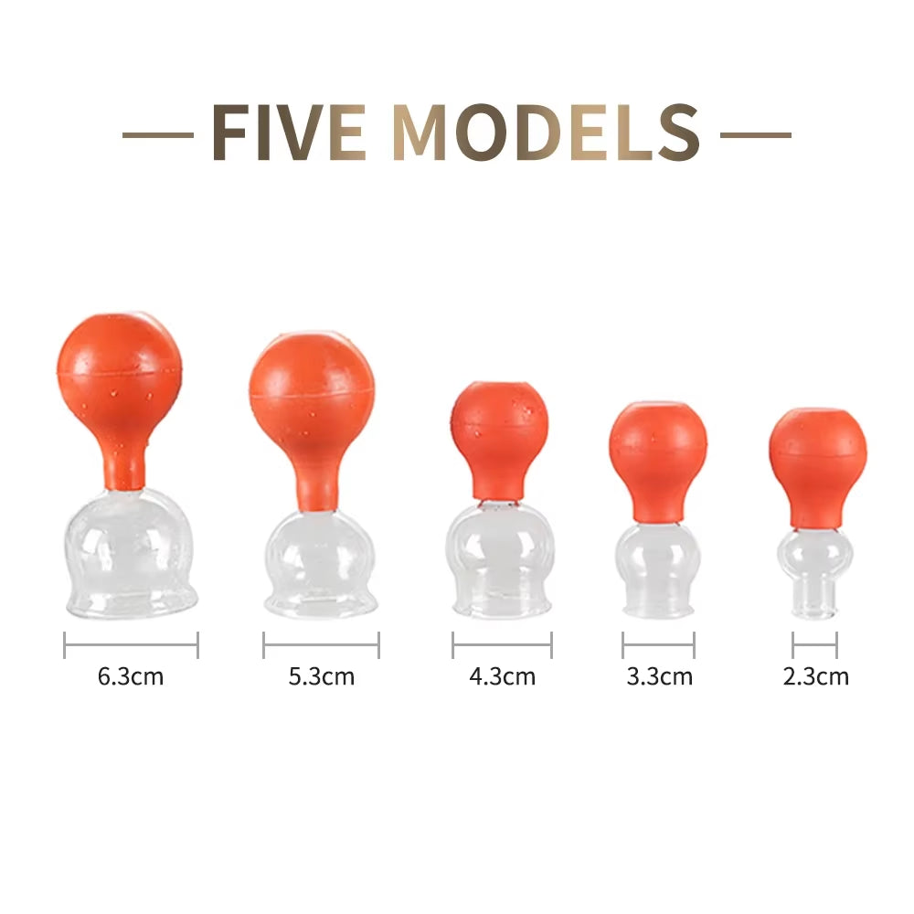 Zhongyan Taihe Brand Rubber Head Glass Vacuum Cupping Massage Health and Beauty Jar Cupping