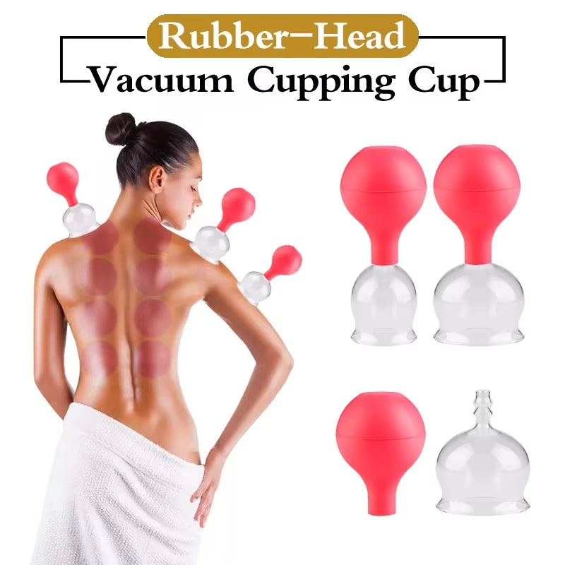Zhongyan Taihe Brand Rubber Head Glass Vacuum Cupping Massage Health and Beauty Jar Cupping